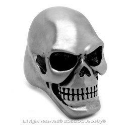 BA0237 BOBIJOO Jewelry Jumbo Signet Ring Skull Death's Head 316L Steel Matte
