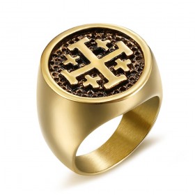 Orden de los Caballeros Templarios Templo de Jerusalén anillo bobijoo
