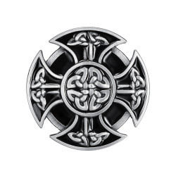 BC0019 BOBIJOO Jewelry Hebilla del cinturón de la Cruz Celta de Moteros Templarios