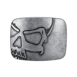 BC0030 BOBIJOO Jewelry Cinturón de hebilla de Calavera de la Muerte de la Cabeza de la