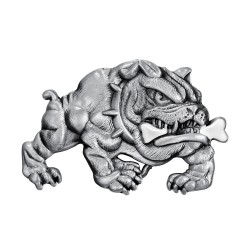 BC0034 BOBIJOO Jewelry Belt buckle Bulldog Dog Fierce Biker