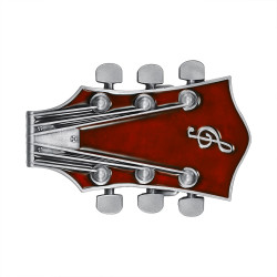 BC0049 BOBIJOO Jewelry Belt buckle Electric Guitar Rock Red