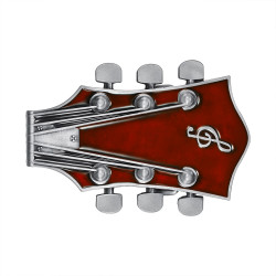 BC0049 BOBIJOO Jewelry La hebilla del cinturón de Guitarra Eléctrica de la Roca Roja de la