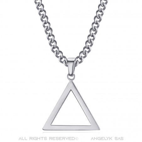 Pendentif Triangle Franc Maçonnerie Argent bobijoo