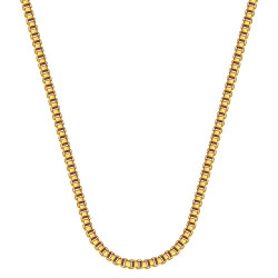 COH0029 BOBIJOO Jewelry Chain Necklace Venetian Mesh 2mm 55cm Steel Gold
