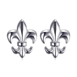 Lot de 2 Pin's Epingle Broche Fleur de Lys Laiton Argenté  IM#18587
