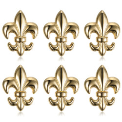 Lot of 6 Pin Stickpin Brooch Fleur-de-Lys Brass  IM#18614