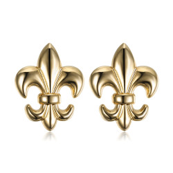 Lotto di 2 Pin Stickpin Spilla Fleur-de-Lys in Ottone  IM#18628
