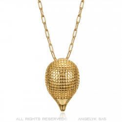 Gold Hedgehog Pendant for women in gypsy style bobijoo