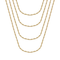 COH0037 BOBIJOO Jewelry Singapore mesh Women's chain Steel Gold
