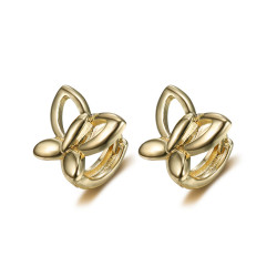 BOE0008 BOBIJOO Jewelry Baby Child Gold Gold Butterfly Earrings