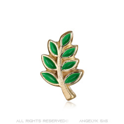 Ramo di pino di Acacia massonica, Oro, Verde  IM#19961