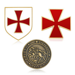 Lotto di 3 badge Ordine dei Cavalieri Templari  IM#20000