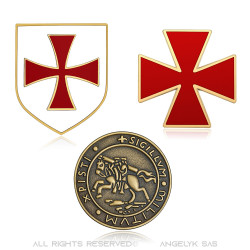 Lote de 3 insignia de la Orden de los Caballeros Templarios  IM#20001