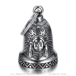 MOT0039 BOBIJOO Jewelry Guardian Bell Indian Native American Stainless Steel