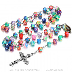 CP0039 BOBIJOO Jewelry Lourdes Rosary Prayer Rosary Decade Rosary Bead clay