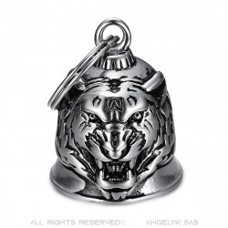 MOT0007 BOBIJOO Jewelry Motorcycle bell Guardian bell Tiger head Stainless steel