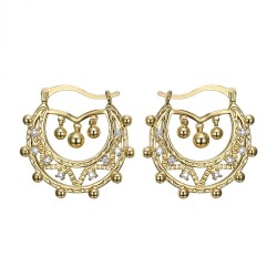 Adult Women's 35mm Diamond Hoop Earrings IM#22576