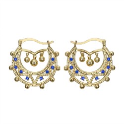 Adult Women's 35mm Creoles Sapphire Blue IM#22594