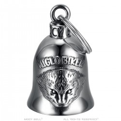 Motorbike Bell Mocy Bell Hedgehog Niglo Biker Stainless Steel Silver IM#22846