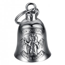 Motorbike bell Mocy Bell Saint-Christophe Stainless steel Silver IM#22912