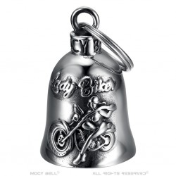 Mocy Bell Lady Biker Stainless Steel Silver IM#22948