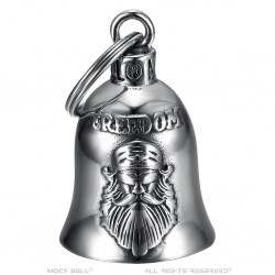 Motorbike bell Mocy Bell Freedom Stainless steel Silver IM#23040