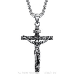 Chain Pendant Christ Cross Stainless Steel  IM#23151