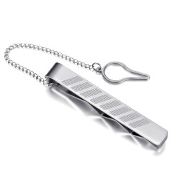 Tie Clip Model Prestige Stainless Steel Silver IM#23174