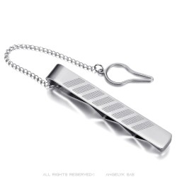 Tie Clip Model Prestige Stainless Steel Silver IM#23175