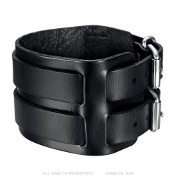 Bracelet de Force Black Leather Double  IM#23553