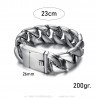 Large Curbed Bracelet Steel IM#23819