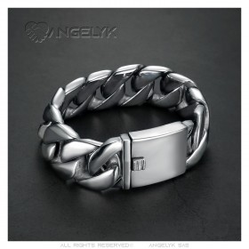 Large Curbed Bracelet Steel IM#23820