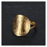 Ring marianne Coin 20 Francs curved Steel Gold  IM#25478