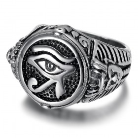 Eye of Horus ring Tribute to the Pharaoh Stainless steel IM#25761