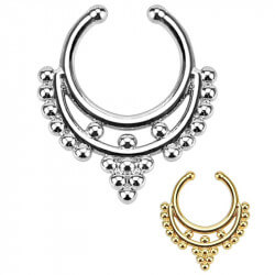 PIP0004 BOBIJOO Jewelry Septum Fake Nose Piercing 2 Colors to choose from