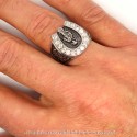 BA0186 BOBIJOO Jewelry Ring Signet ring Camargue Gypsy Horseshoe Virgin Rita