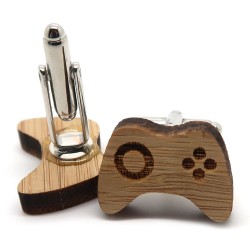 BM0021 BOBIJOO Jewelry Cufflinks Wood Game Joystick