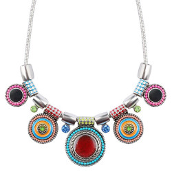 COF0012 BOBIJOO Jewelry Necklace Women Multi-Coloured Emaillé Ethnic Bohemian