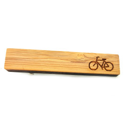 PAC0005 BOBIJOO Jewelry Una Corbata de clip de Madera de Ciclismo en Bicicleta