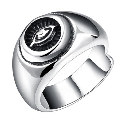 BA0071 BOBIJOO Jewelry Ring Ring Ring Illuminati Eye Stainless Steel