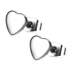 BOF0090 BOBIJOO JEWELRY Earrings Heart Love Love Steel