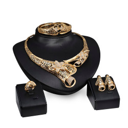 PA0012 BOBIJOO Jewelry Adornment Wedding fancy Evening Golden Fake Solid Gold